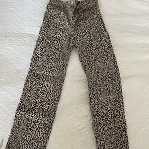 Leopard print jeans HM